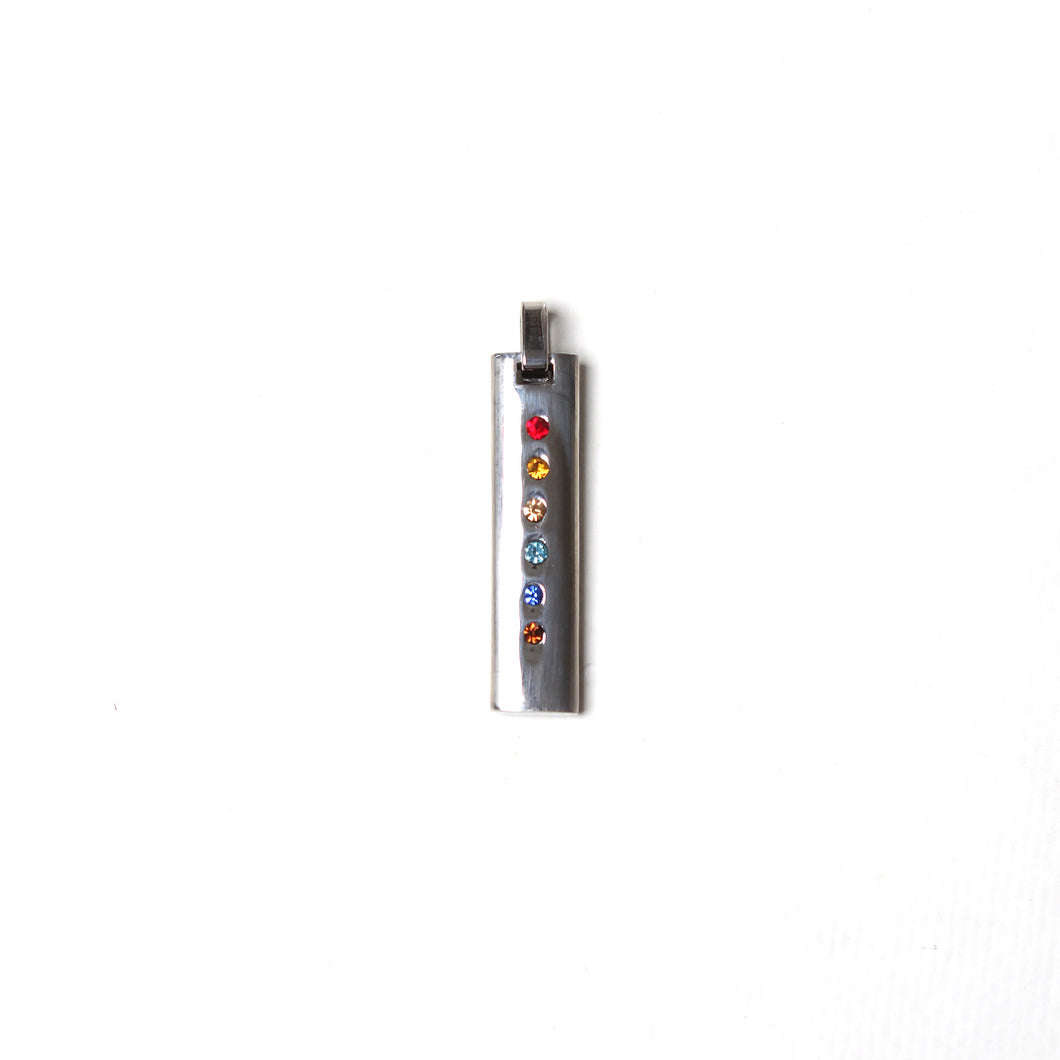 Rainbow LGBT colours Stainless Steel Pendant (SSP023)