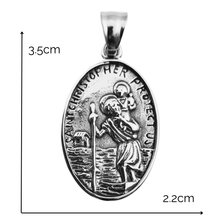 Load image into Gallery viewer, Saint Christopher Stainless Steel Pendant (SSP002)

