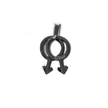 Load image into Gallery viewer, Male and Male joined together symbol, LGBT pendant, pride pendant, same sex couple symbol Stainless Steel Pendant (SSP026)
