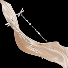 Load image into Gallery viewer, Elegant Long Drop Earrings with CZ - 925 Sterling Silver (925ER023)
