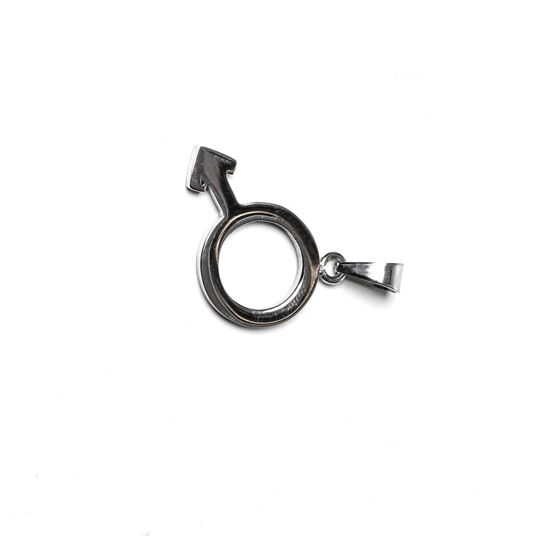 Male gender symbol Stainless Steel Pendant (SSP028)