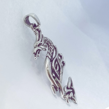 Load image into Gallery viewer, 925 Sterling Silver Dragon Pendant (925P066)
