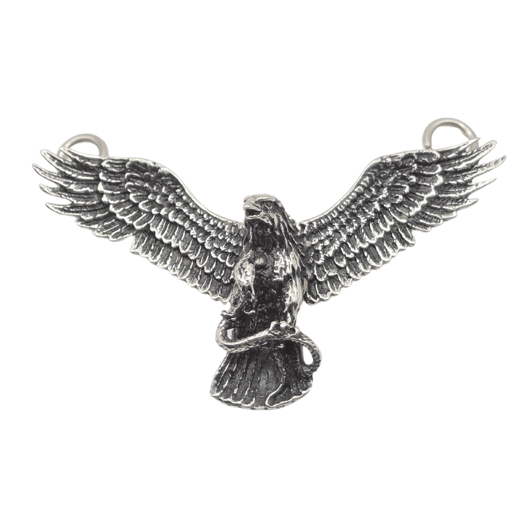 High Grade Stainless Steel Eagle & Snake Pendant - (SSP052)