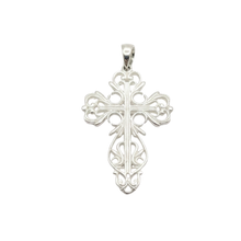 Load image into Gallery viewer, 925 Silver Aircut Cross Pendant (925P122)
