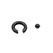 Load image into Gallery viewer, Full Closure Bar 6mm 316L Grade Surgical Steel - Black colour (BPPAFCB602)
